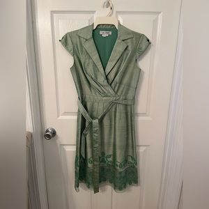 Kay Unger dress, light green, size 6